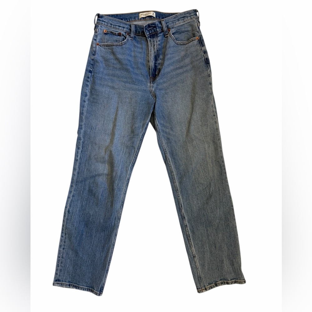 Abercrombie & Fitch The Ankle Straight Ultra High Rise Size 29 Size 8 LONG